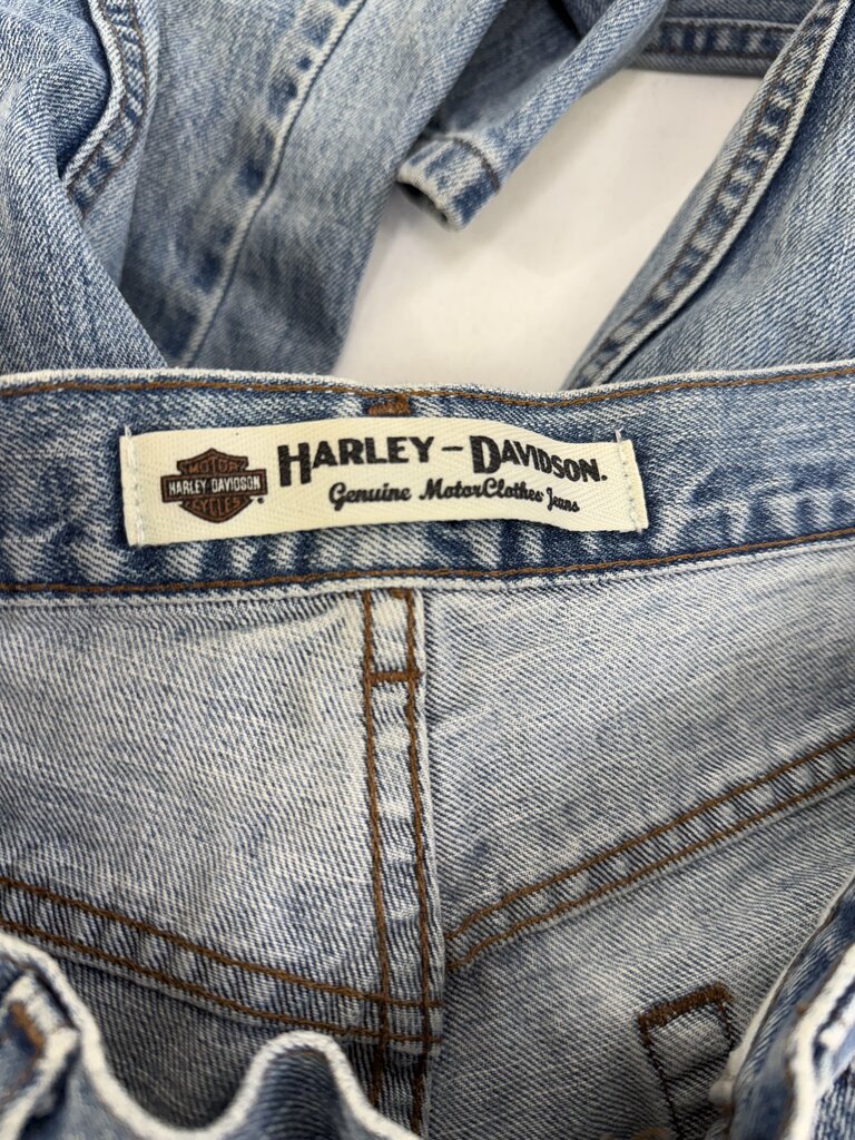 VTG Harley Davidson Blue Denim Mens Jeans 33x32 /rb