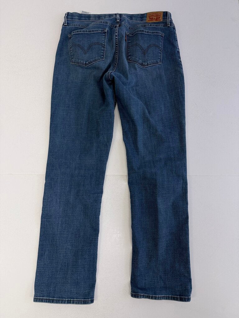 Vtg Levi Strauss Blue Denim Womens Jeans size 14 /rb