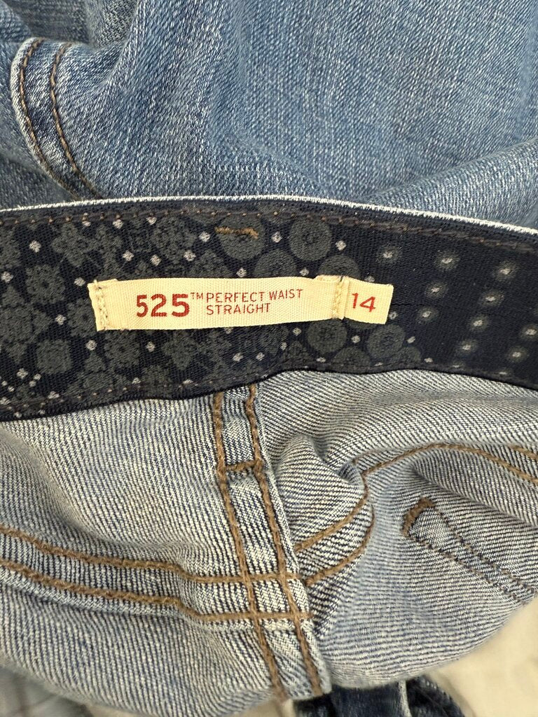 Vtg Levi Strauss Blue Denim Womens Jeans size 14 /rb