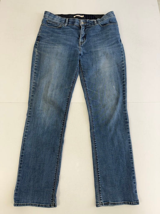 Vtg Levi Strauss Blue Denim Womens Jeans size 14 /rb