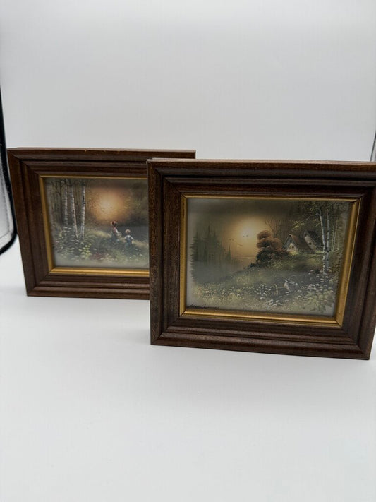 Masterpiece Collection of 2 Framed Andres Orpinas Art Prints /ro