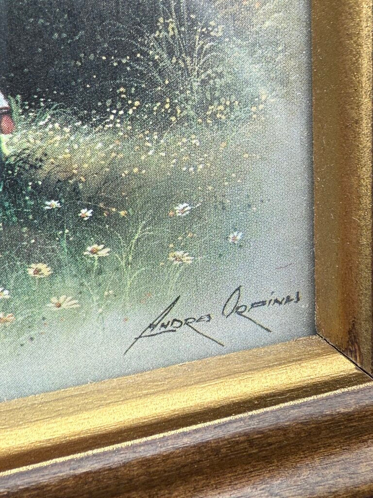 Masterpiece Collection of 2 Framed Andres Orpinas Art Prints /ro