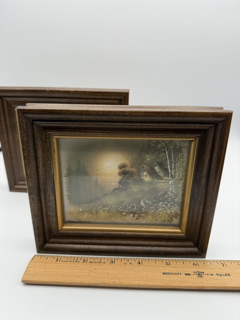 Masterpiece Collection of 2 Framed Andres Orpinas Art Prints /ro