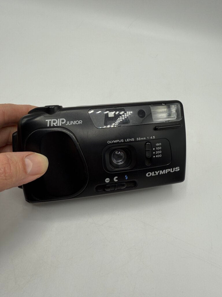Olympus 35mm Trip Junior Point and Shoot Film Camera Works /ro