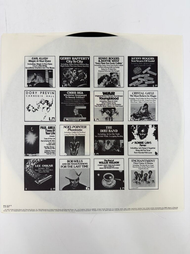 VTG Kenny Rogers & Dottie West “Classics” Vinyl Record Album /ro