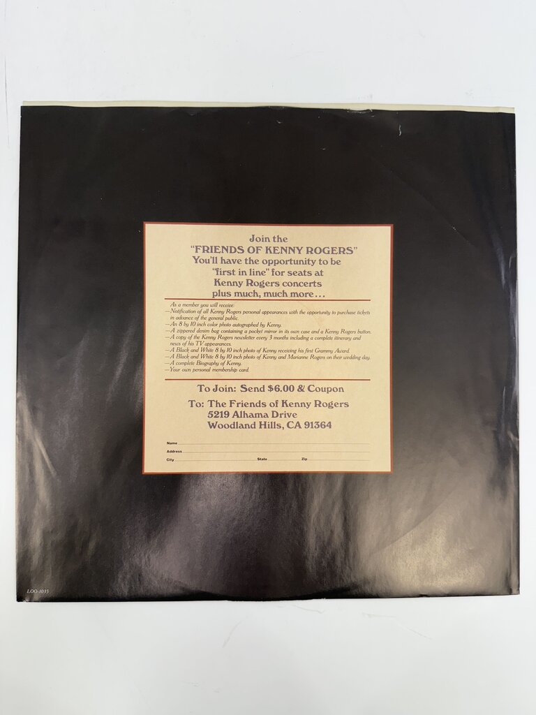 Vintage Kenny Rogers Vinyl Record Album “Gideon” /ro
