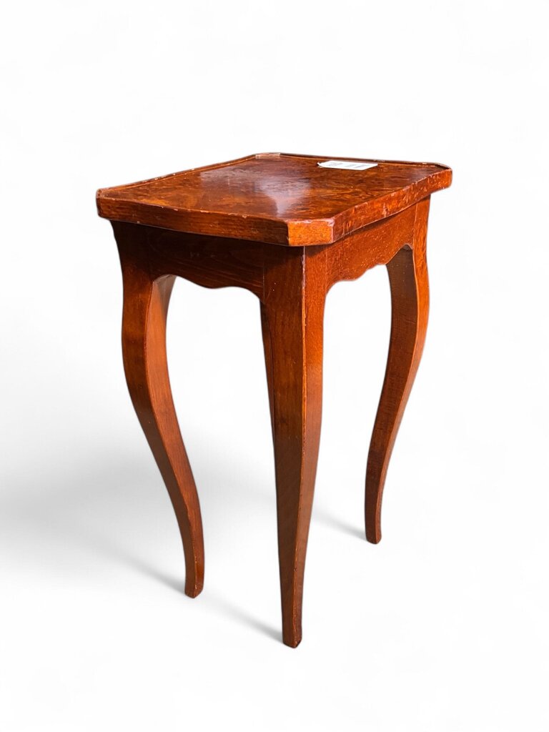 Italian Burl Wood Plant Stand
