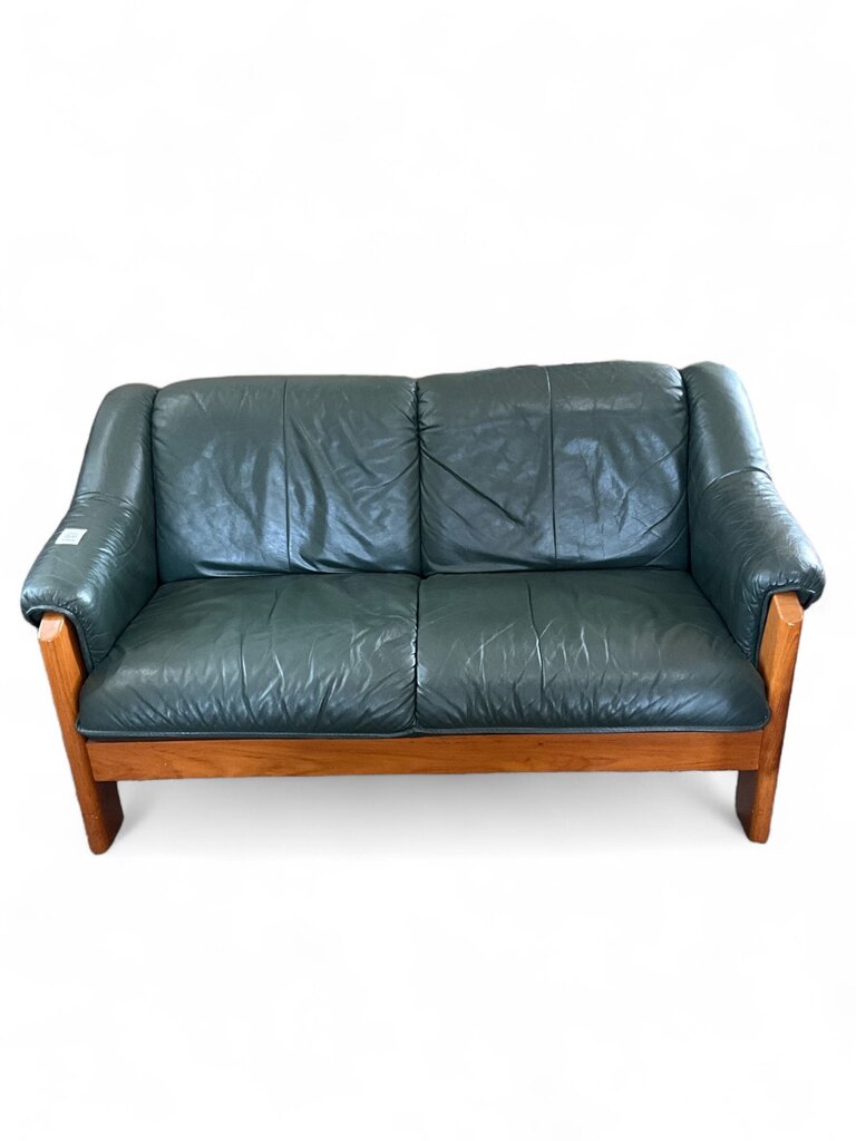 Scandinavian Leather Loveseat