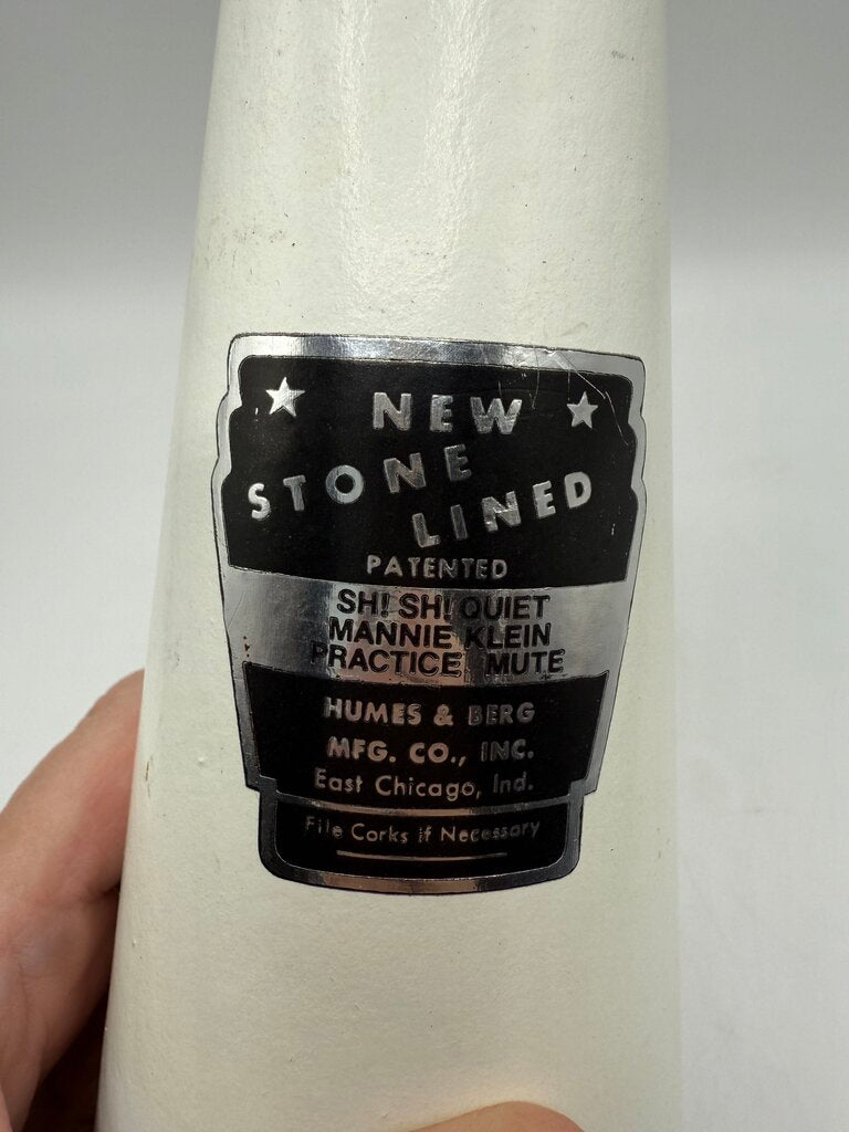 Humes & Berg New Stone Lined Sh! Sh! Quiet Trumpet Mute /rw