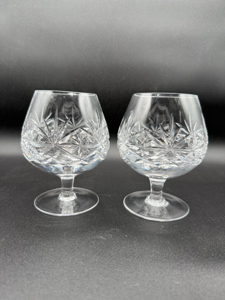 Gorgeous Set of 4 Cut Crystal Brandy Glass/Snifter /roh