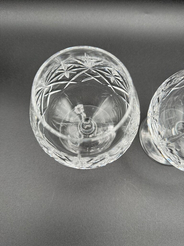 Gorgeous Set of 4 Cut Crystal Brandy Glass/Snifter /roh