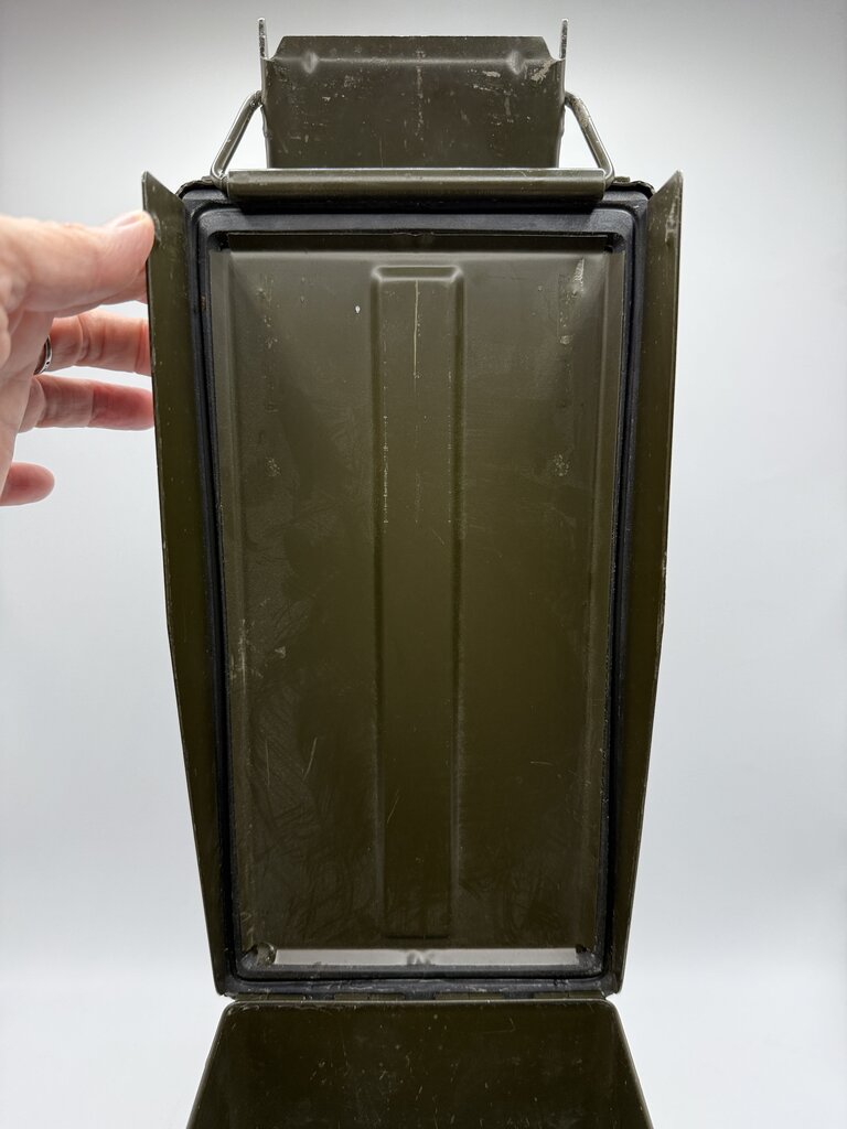 VTG Military Metal Ammo Box 1000 Cal .45 Cartridge Lot WCC-40-6003 /rw