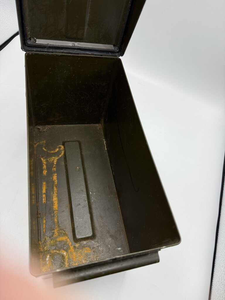 VTG Military Metal Ammo Box 1000 Cal .45 Cartridge Lot WCC-40-6003 /rw