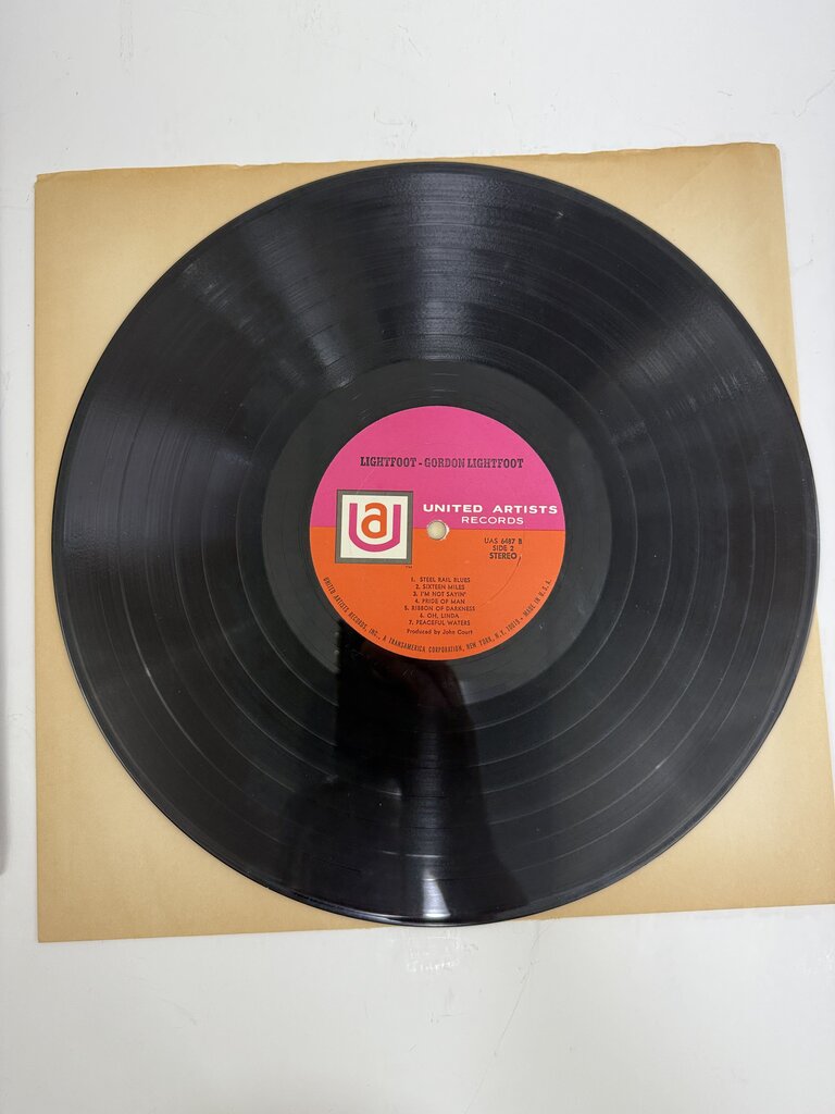 VTG Gordon Lightfoot Vinyl Album “Lightfoot” LP 1970 /ro