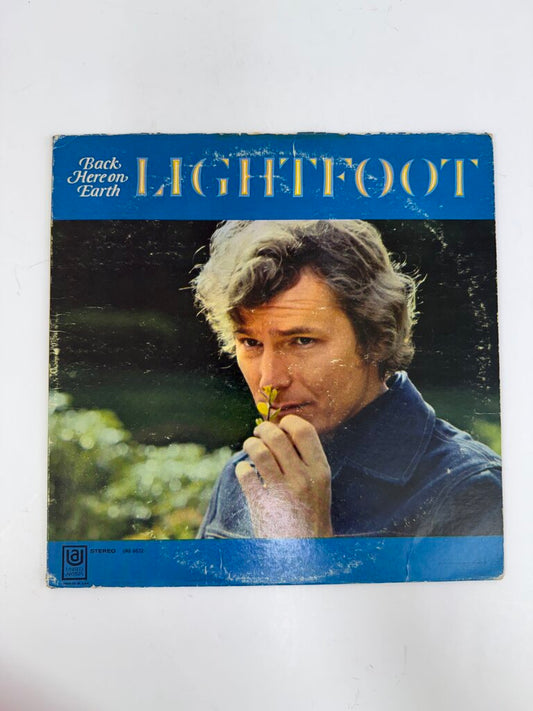 VTG Vinyl Album Gordon Lightfoot Back Here on Earth LP /ro