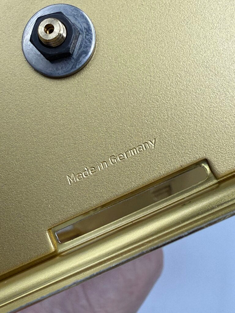 VTG Loricron Quartz Clock Brass 6.5”Tall Battery Works Germany /ro