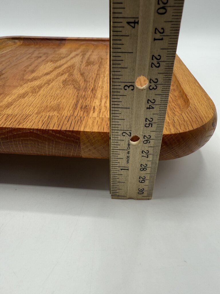 VTG Square Teak Wood Lazy Susan 11.25 x 11.25 /roh