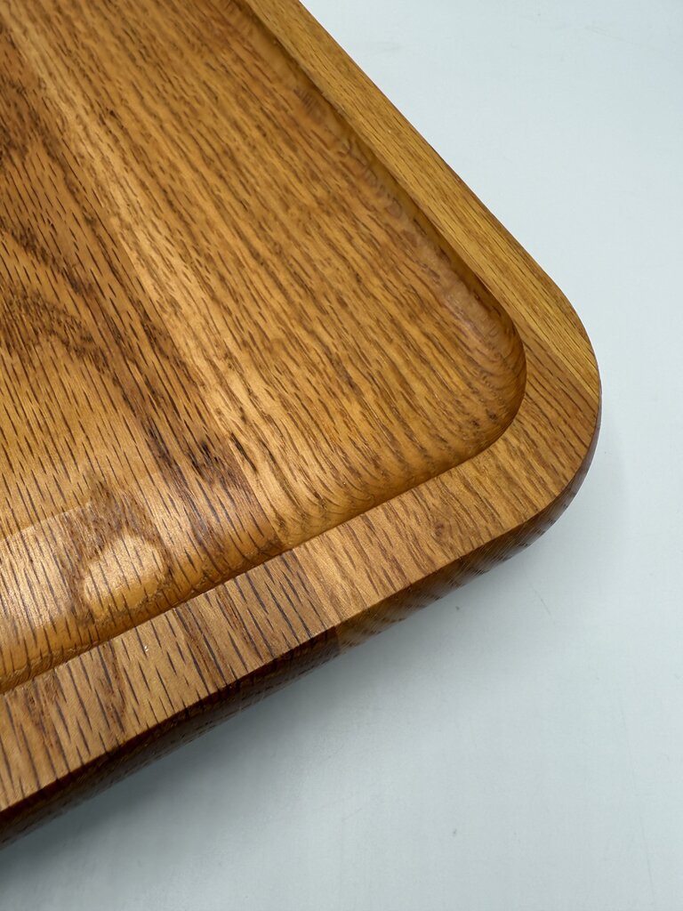 VTG Square Teak Wood Lazy Susan 11.25 x 11.25 /roh