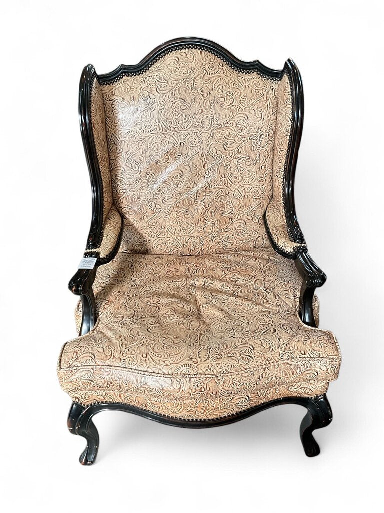 Leathercraft Arm Chair w/ Ottoman