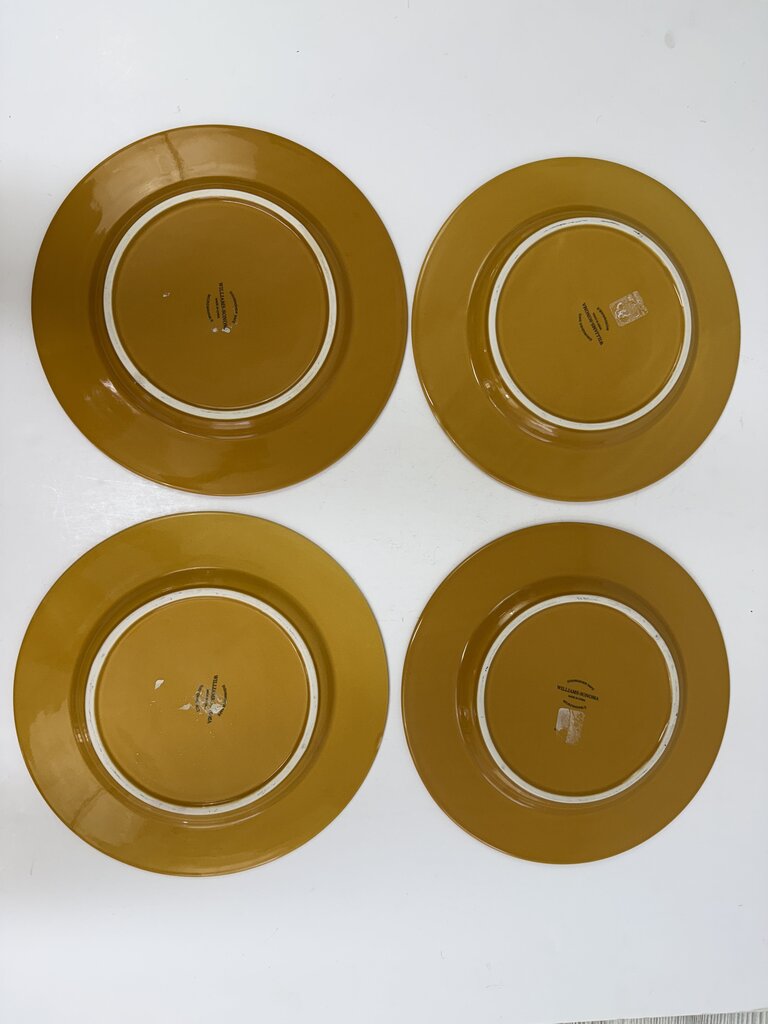 Williams-Sonoma Charger Plate Dijon Yellow Set of 4 /rb