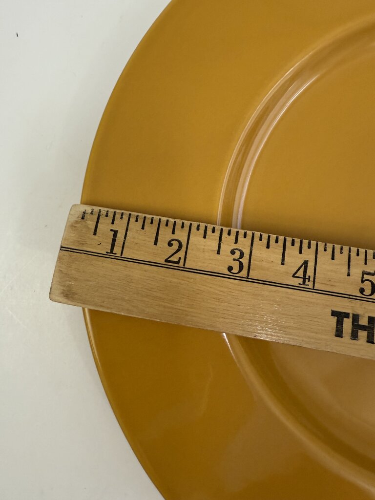 Williams-Sonoma Charger Plate Dijon Yellow Set of 4 /rb