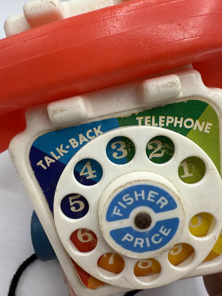 VTG 2 Fisher Price Pull Toys Phone Xylophone Working /rb