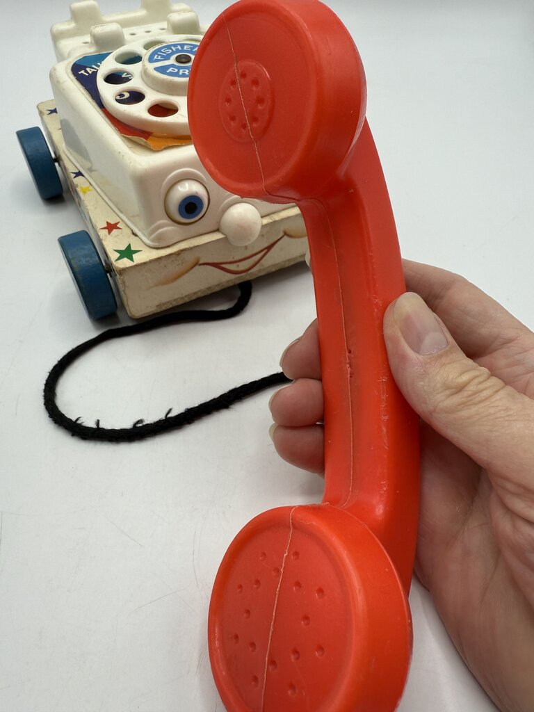 VTG 2 Fisher Price Pull Toys Phone Xylophone Working /rb