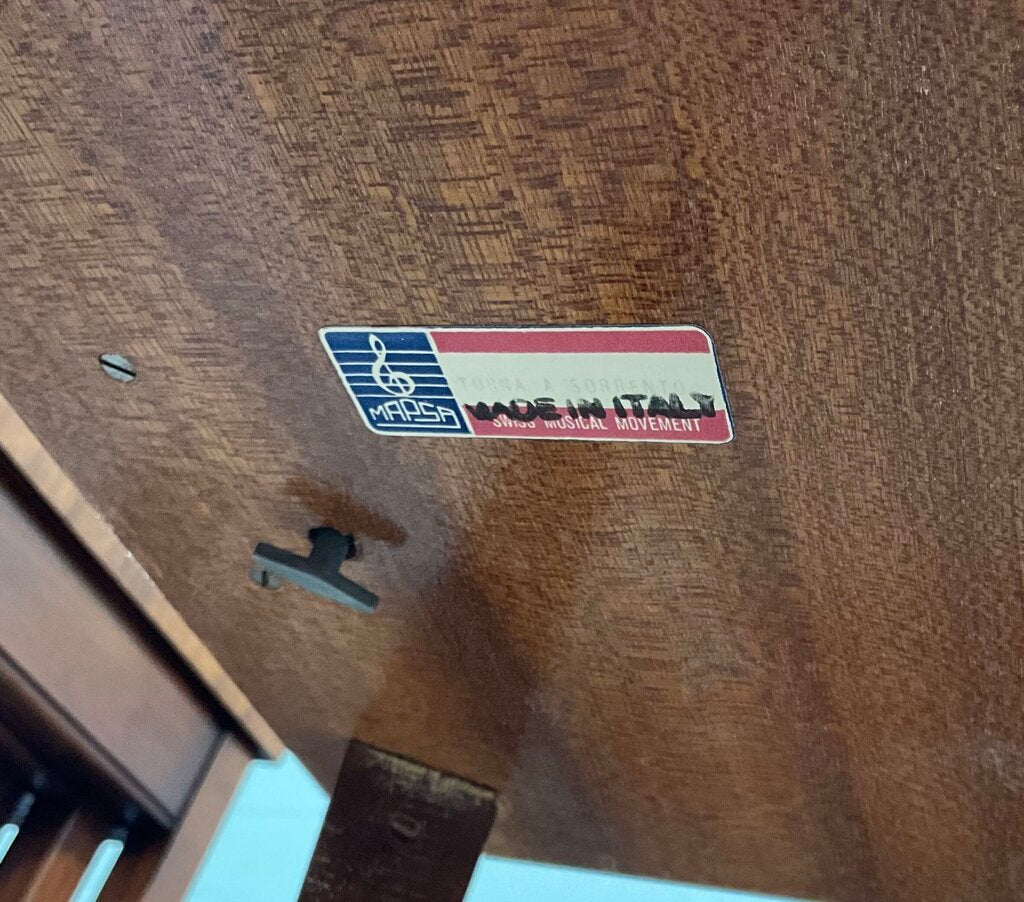 Vintage Italian Music Box Table