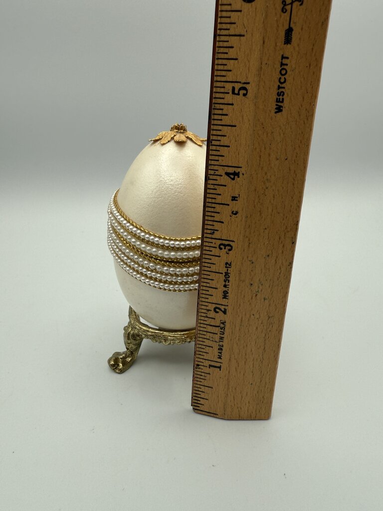 Vintage 2 Nativity Eggs Music Box Silent Night Christmas /ro