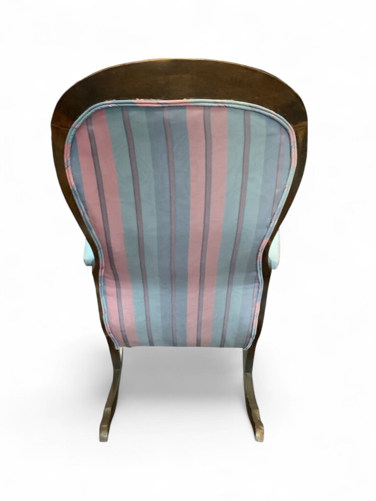 Stripped Pink And Purple Rocking Chair