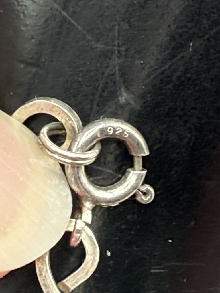 Unique Daisy Flower Sterling Silver Bracelet /ro