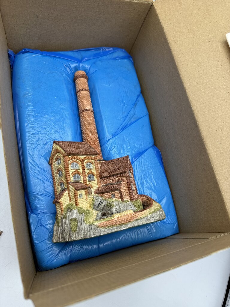 Vintage 1987 David Winter Cottage Derbyshire Mill The Midlands Collection w/Box Signed /rw