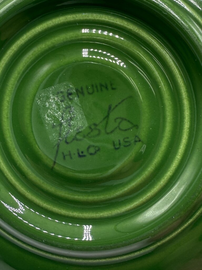 Vintage Fiesta Forest Green 3 pc. Cup Saucer Plate /rb