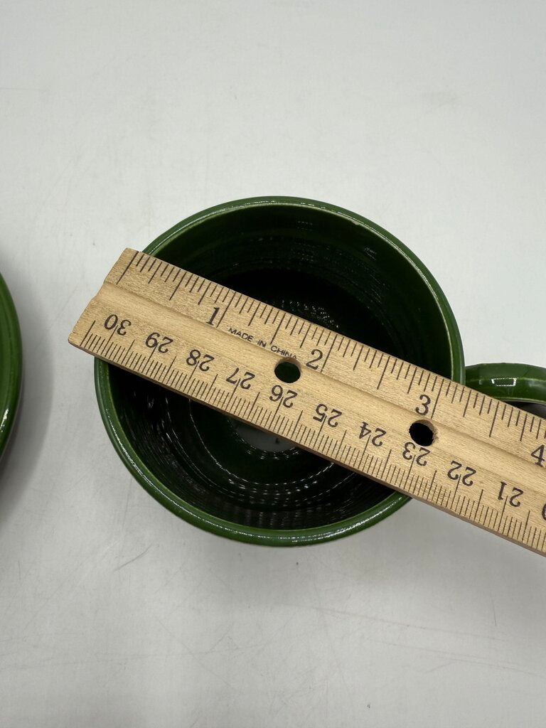 Vintage Fiesta Forest Green 3 pc. Cup Saucer Plate /rb