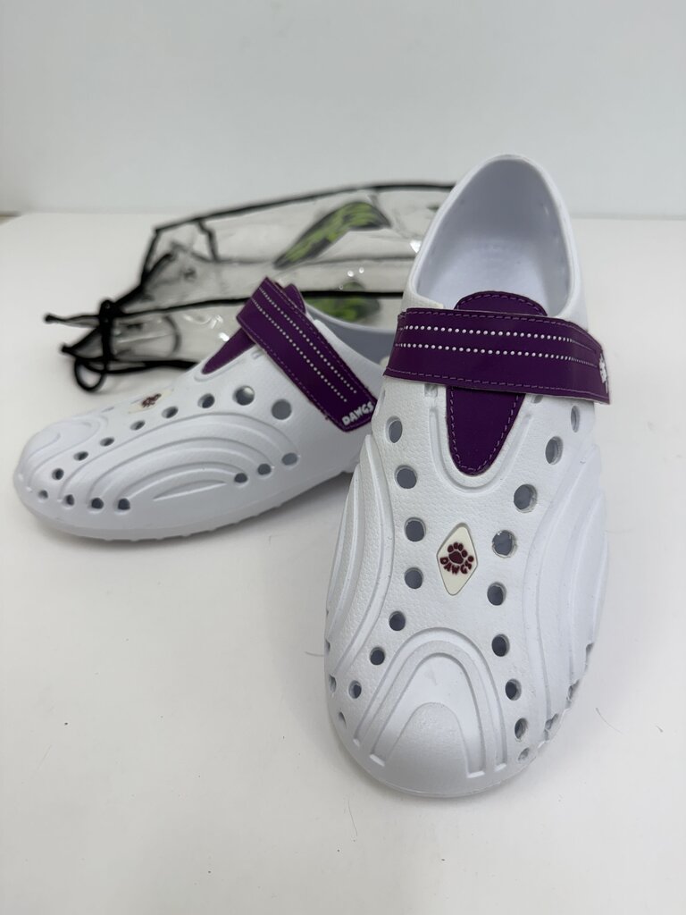 Womens Dawgs Slip-On Clogs White/Purple Size 9/10 /rb