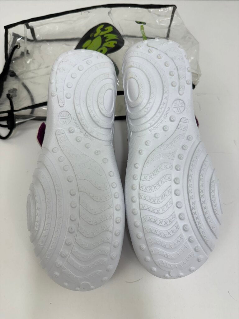 Womens Dawgs Slip-On Clogs White/Purple Size 9/10 /rb