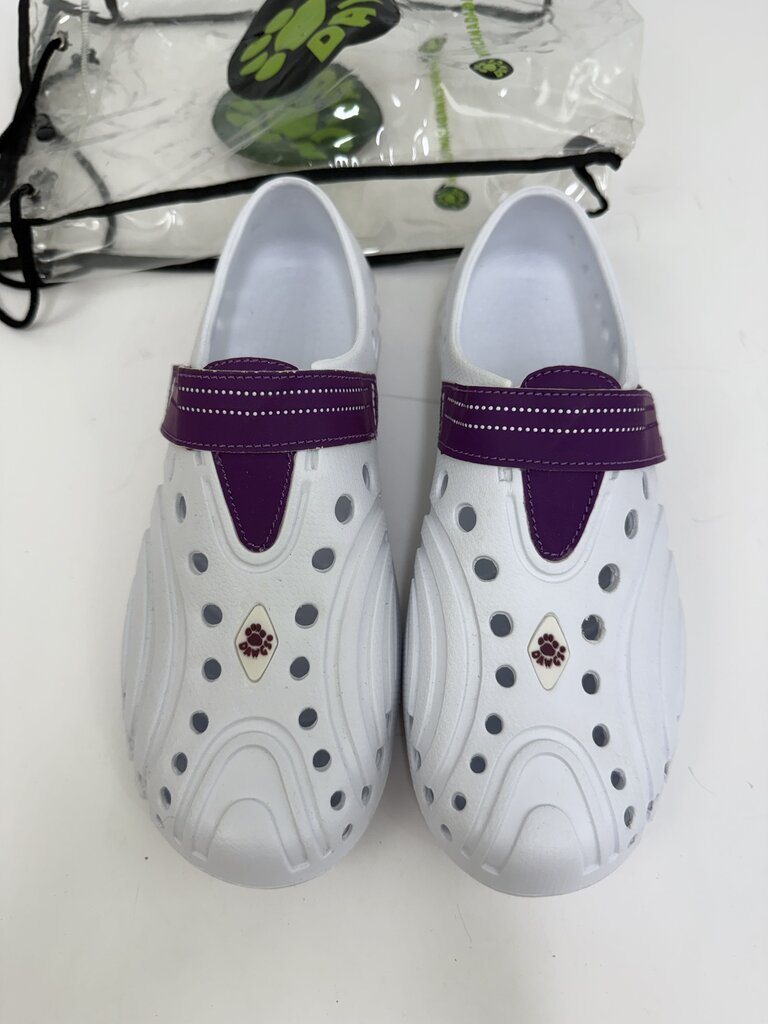 Womens Dawgs Slip-On Clogs White/Purple Size 9/10 /rb