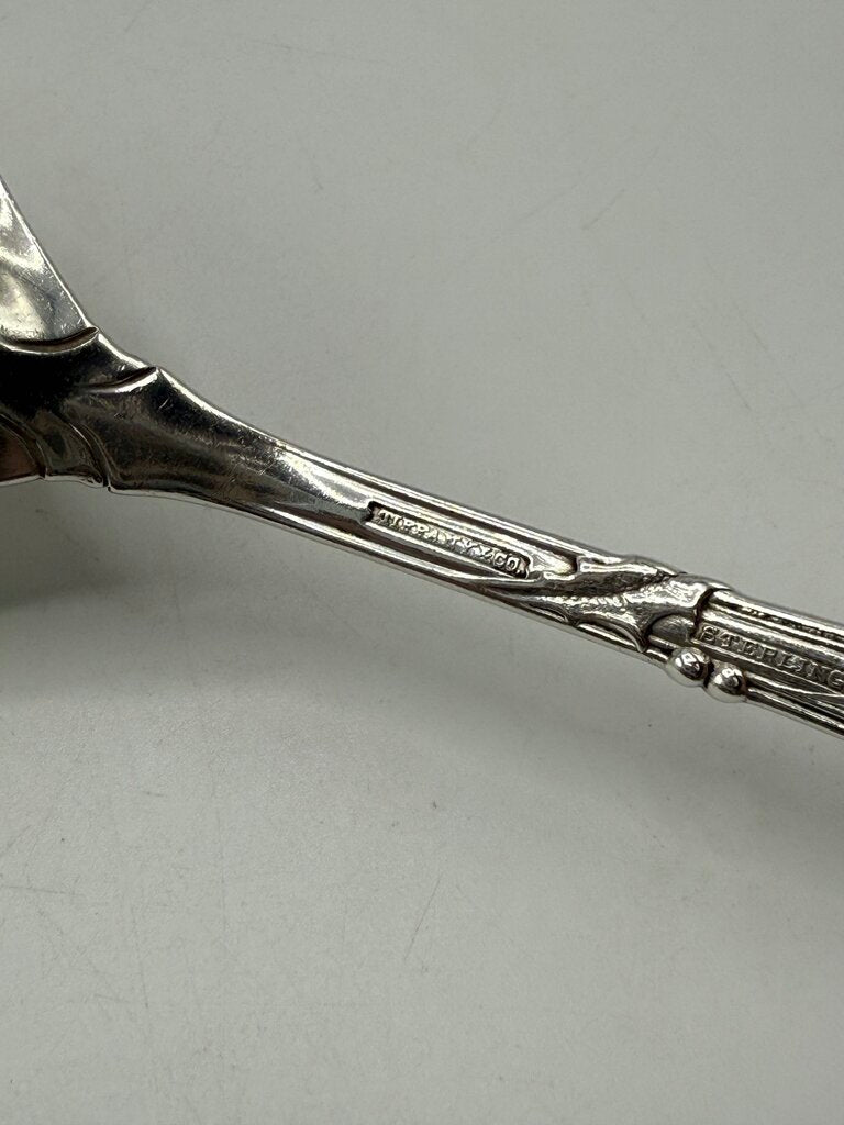 Tiffany & Co. Sterling Silver Sugar Serving Spoon Holly Pattern /ro