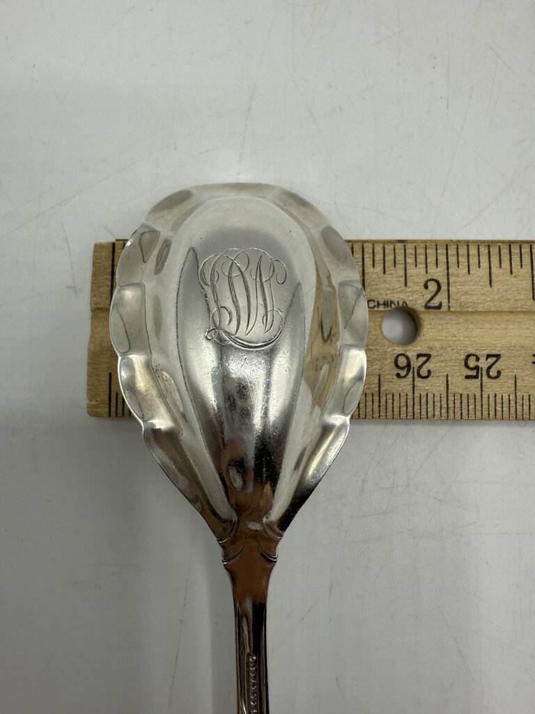 Tiffany & Co. Sterling Silver Sugar Serving Spoon Holly Pattern /ro