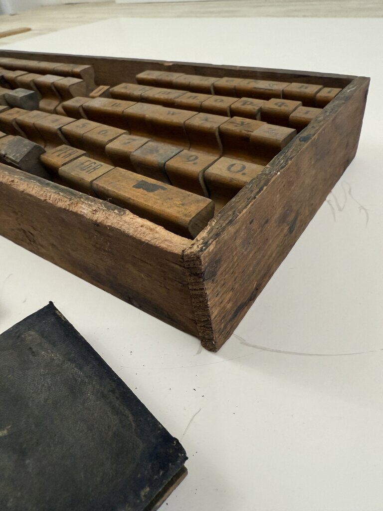 Antique The Art Sign and Price Marker Letter Stamp Set /rw