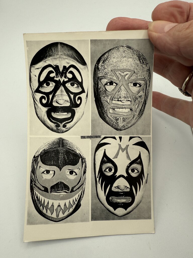 Vintage Lucha Libre Wrestling Photos Blue Demon & Huracan Ramirez /ro