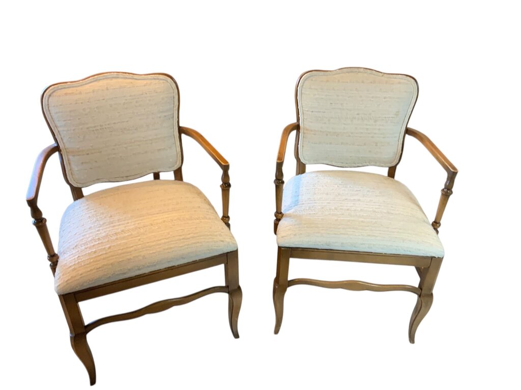 Cream Wood Chair