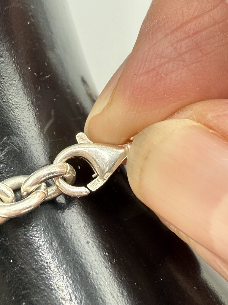 Solid Sterling Silver Bracelet 6 Starfish 22 Grams /ro
