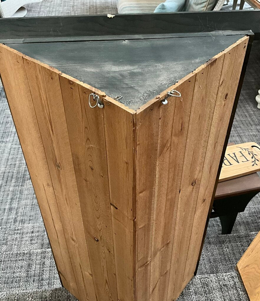 Wooden Hanging Corner Cabinet