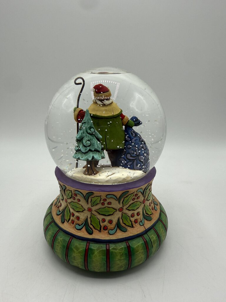 Jim Shore Christmas Snow Globe “Delivering Christmas Joy” 4008851 Works /ro