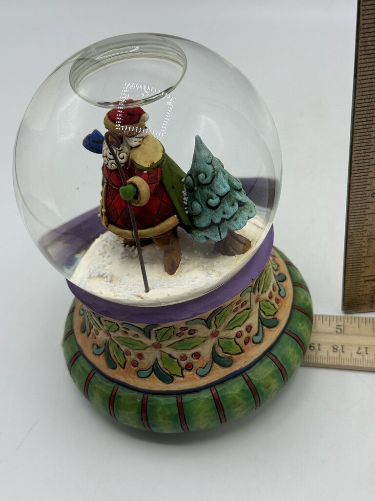Jim Shore Christmas Snow Globe “Delivering Christmas Joy” 4008851 Works /ro