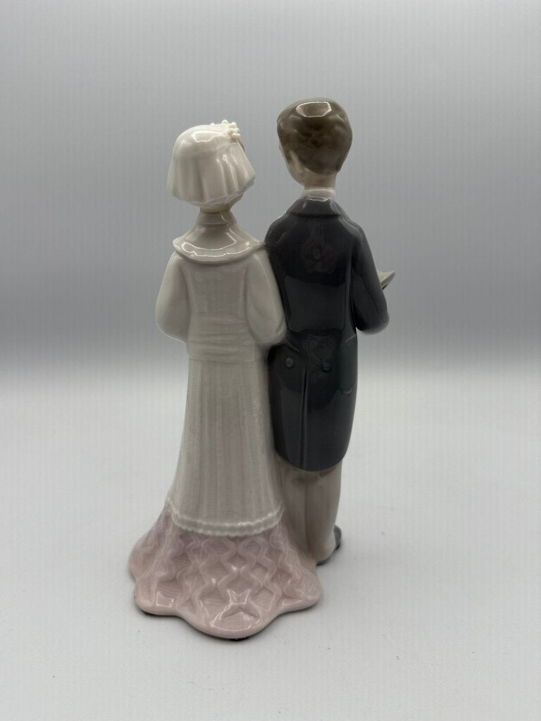 VTG Lladro Wedding Bride & Groom #4808 Cake Topper Figurine RETIRED /ro