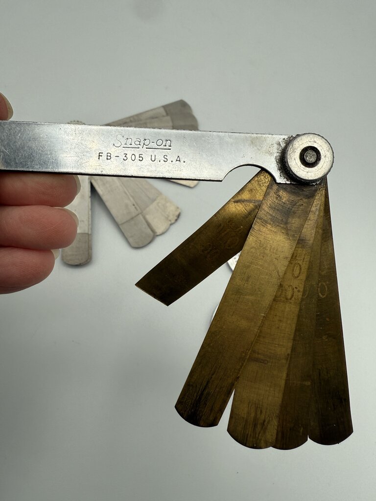 Vintage set of 4 Spark Plug Gapping Tools Champion Snap-On /rw