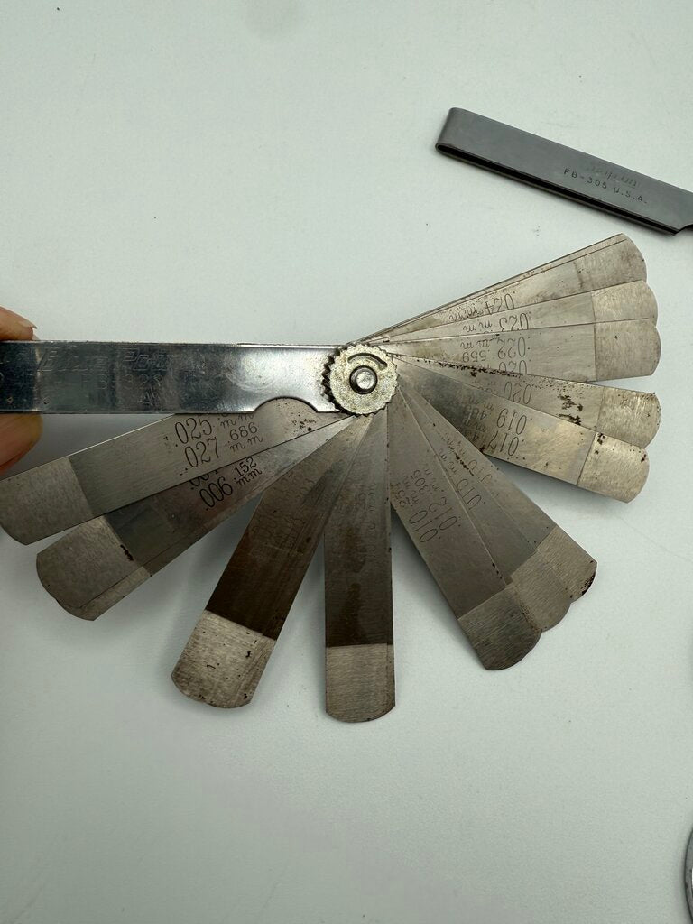 Vintage set of 4 Spark Plug Gapping Tools Champion Snap-On /rw