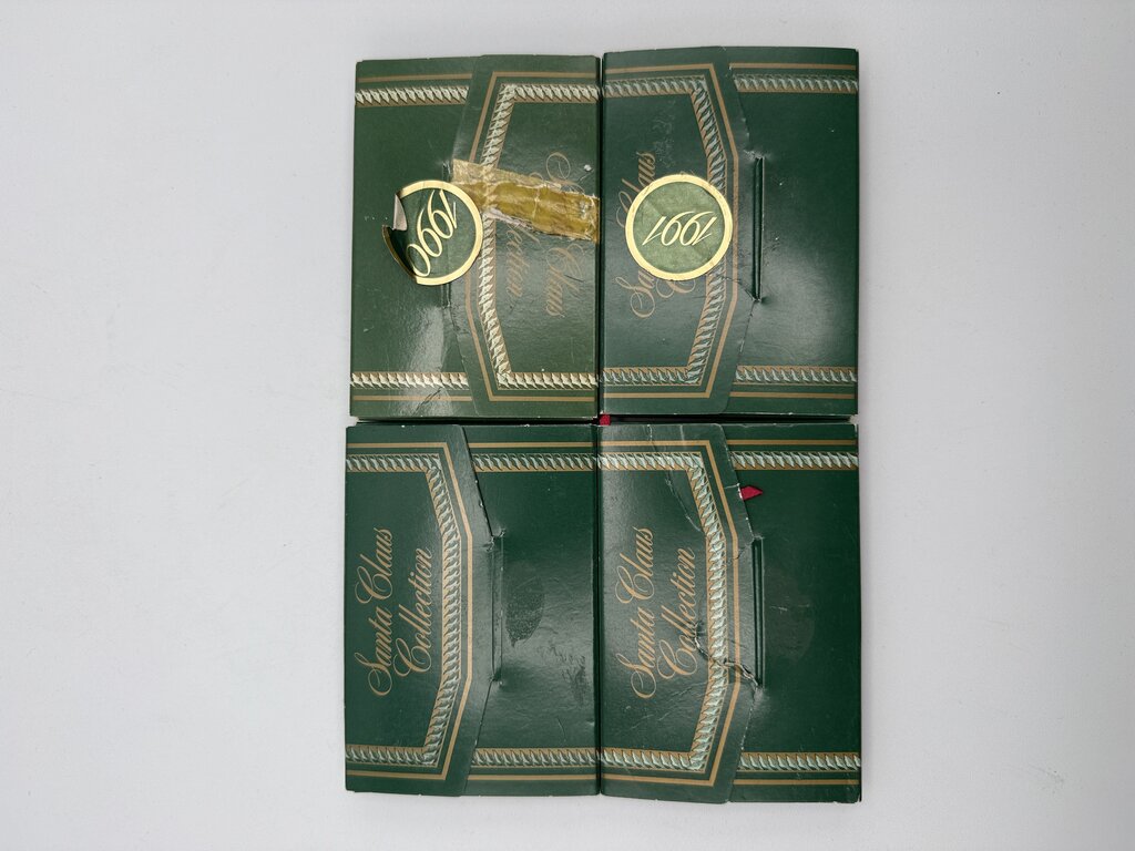 VTG Lot of 4 Bing & Grondahl 1990’ies Ornaments The Santa Collection /ro